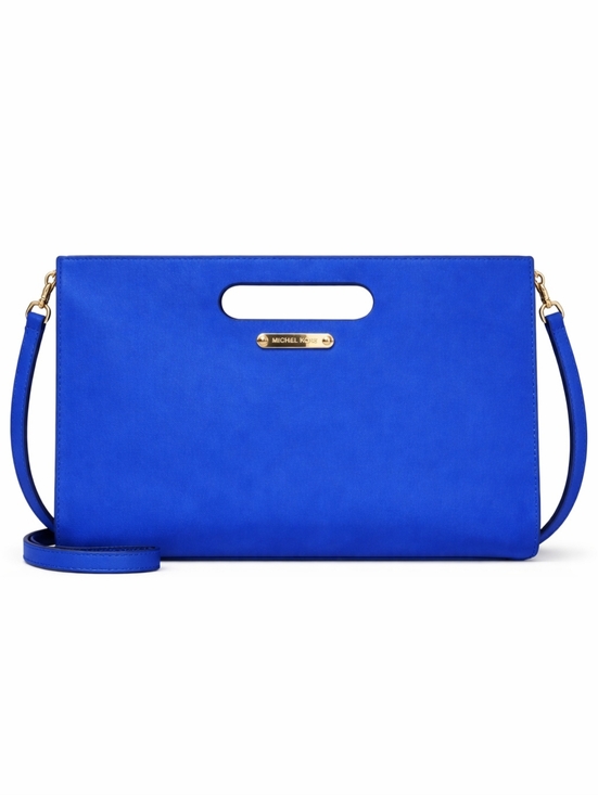 Michael Kors Handbags - Michael Kors Tilda Convertible Clutch / Shoulder Bag – Rare Electric Blue